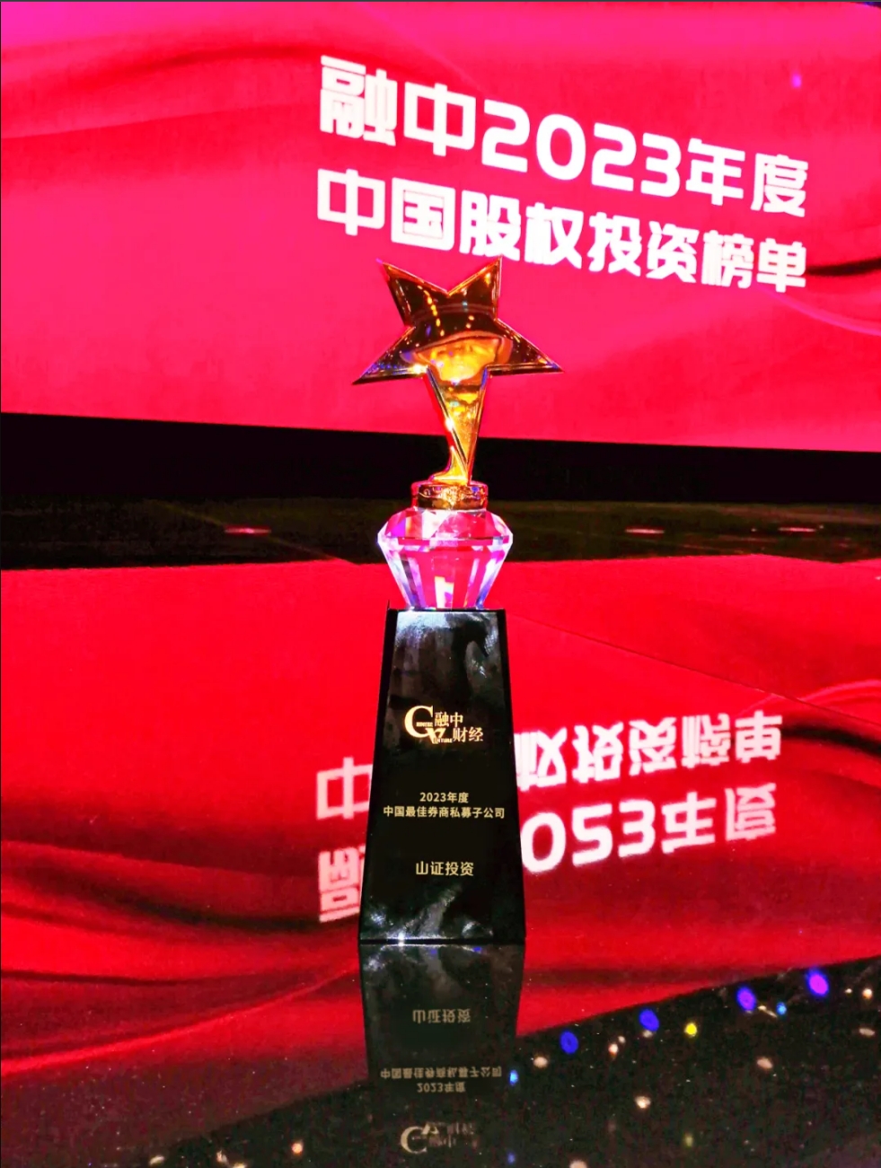 山证投资荣获融中“2023年度中国最佳券商私募子公司”